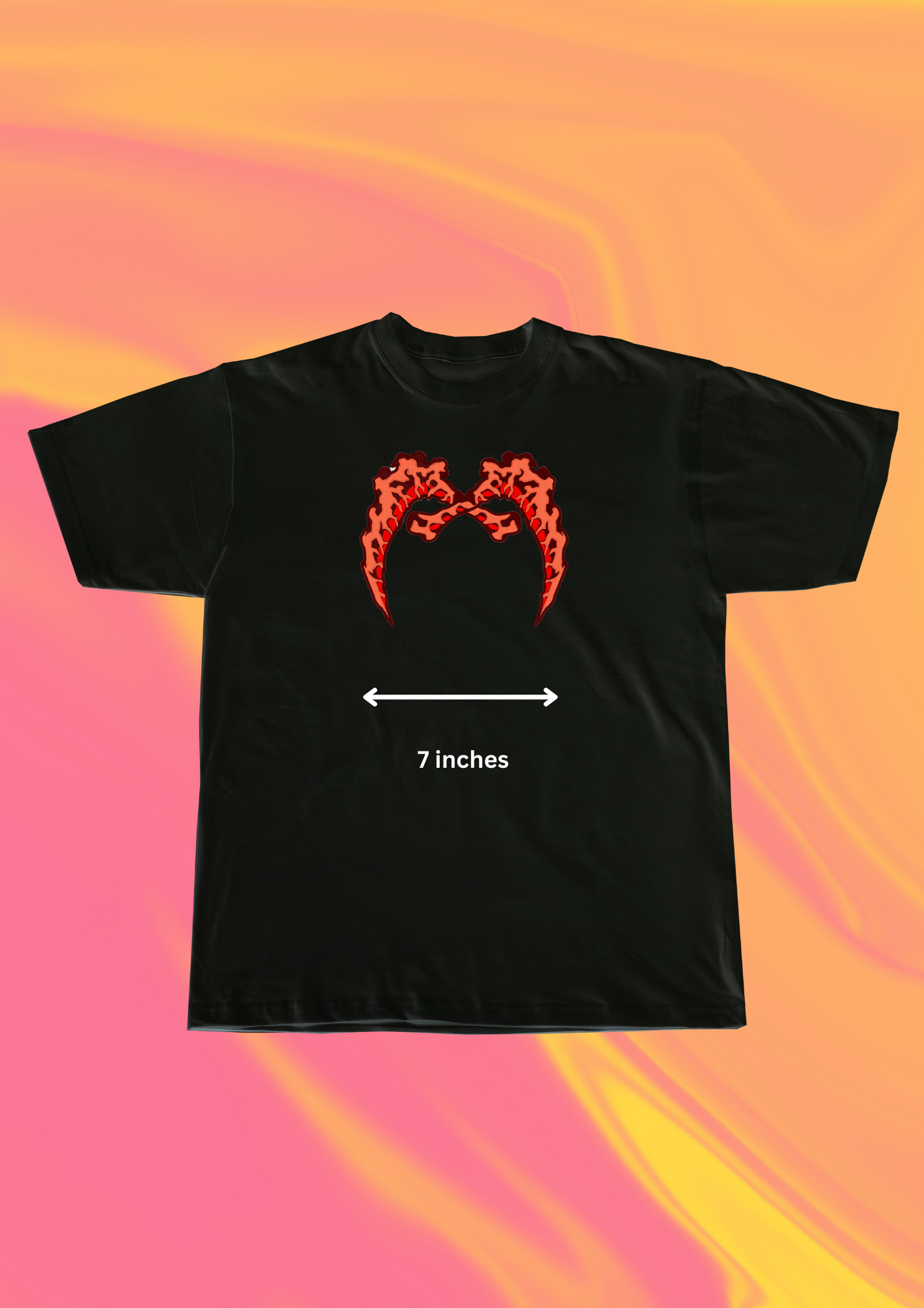 Demon Slayer Gyutaro Sickles Embroidered T-Shirt