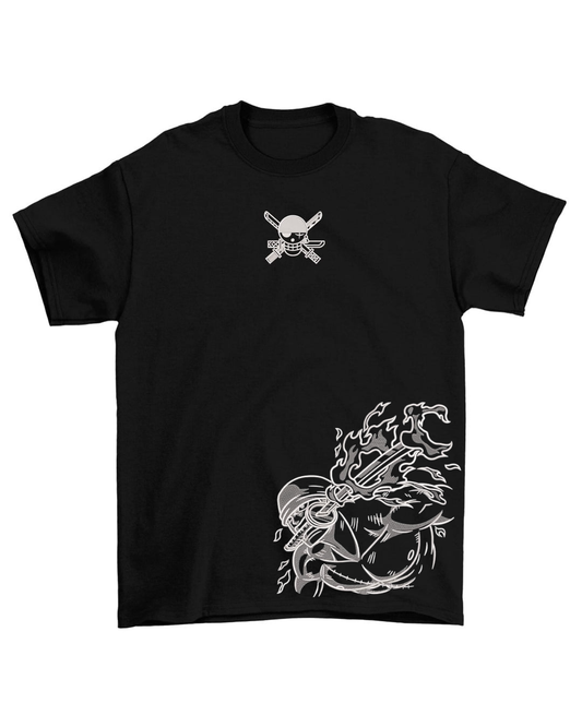 One Piece Roronoa Zoro "Hellhound" Oversized Embroidered T-shirt