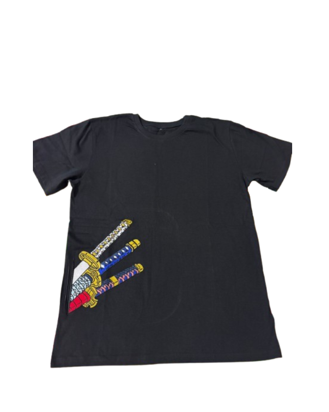 One Piece Zoro Side Swords Oversized Embroidered T-Shirt