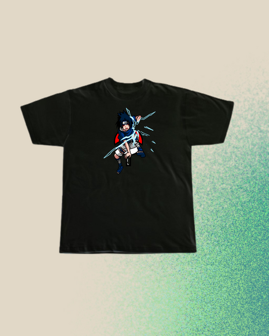 Naruto Sasuke Embroidered T-Shirt