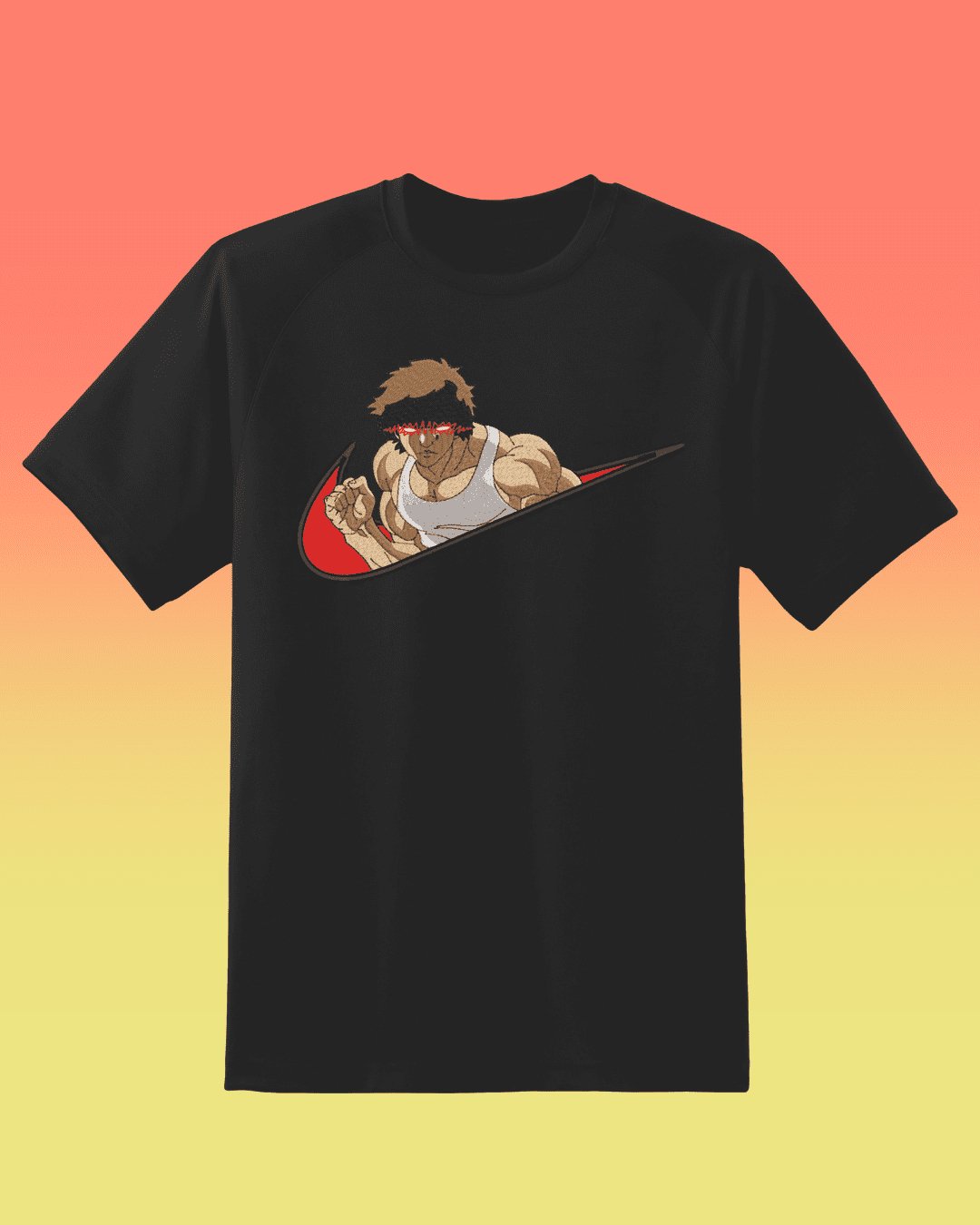 Baki Jab Embroidered T-Shirt - Embroidery Hut