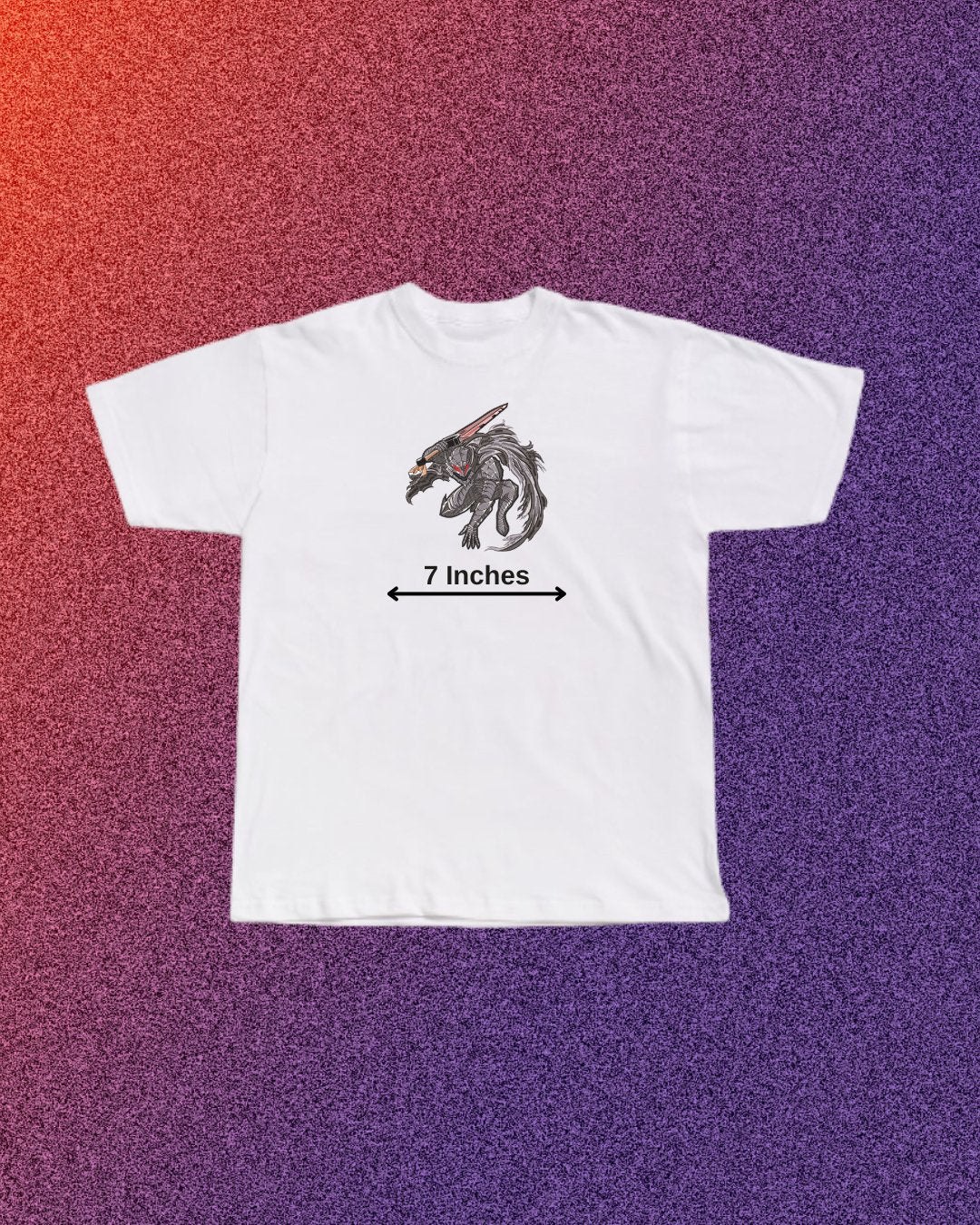 Berserk Demon Armor Guts Embroidered T-Shirt - Embroidery Hut