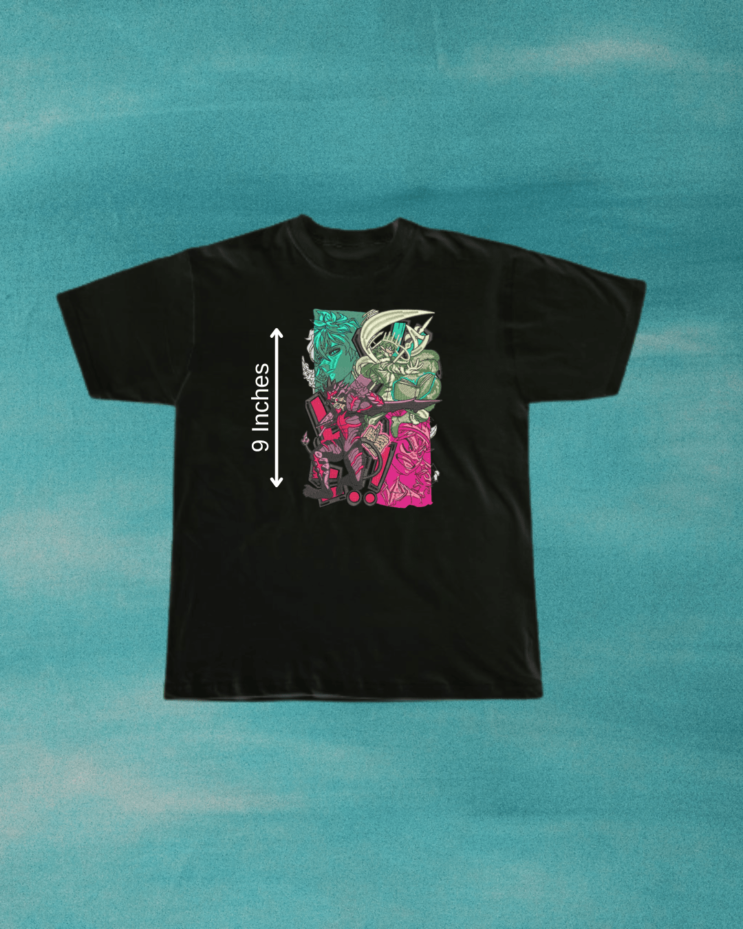 Black Clover Anime Embroidered T-Shirt - Embroidery Hut