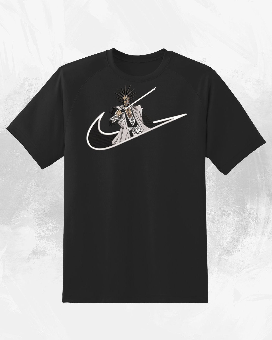 Bleach Kenpachi Embroidered T-Shirt - Embroidery Hut