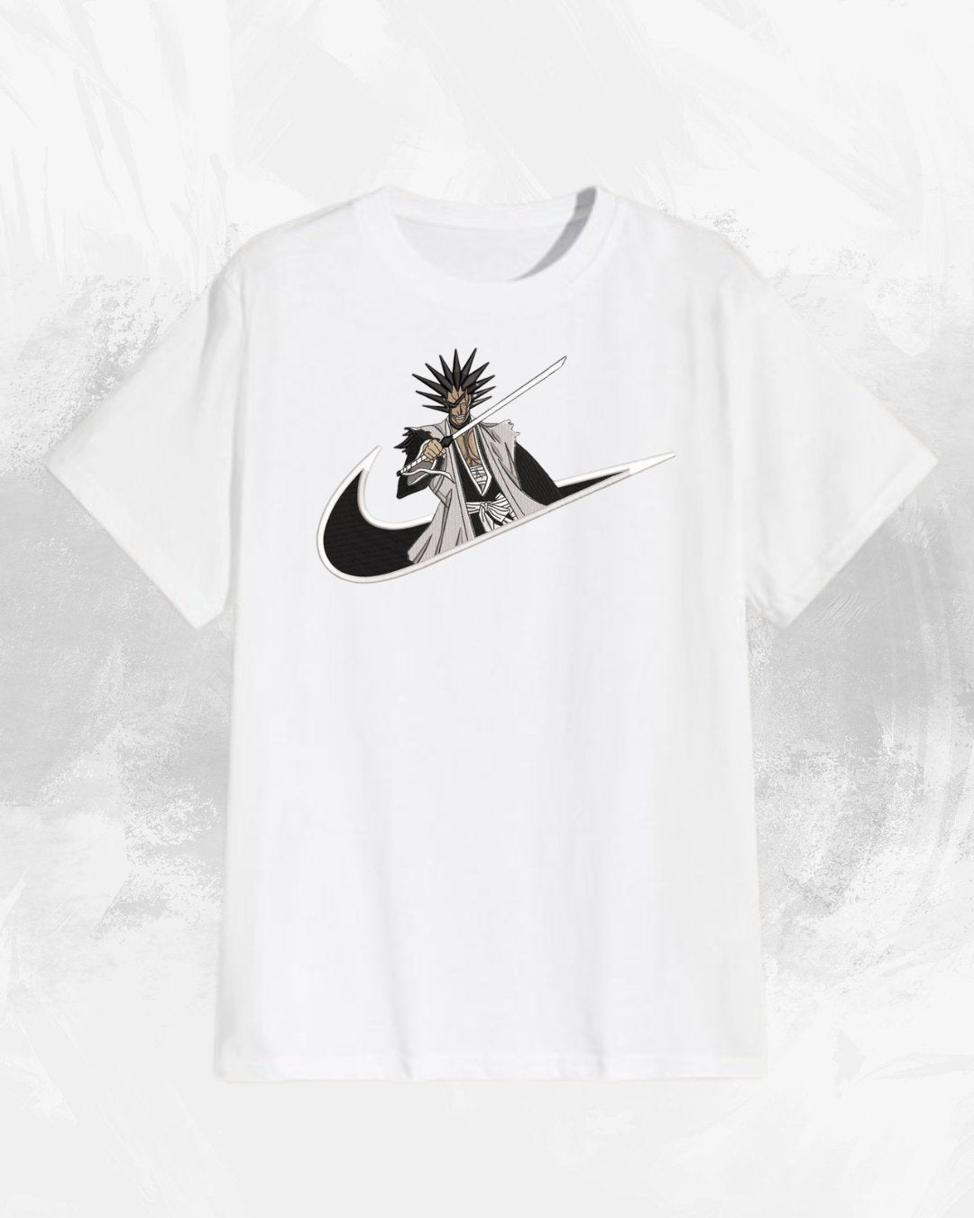 Bleach Kenpachi Embroidered T-Shirt - Embroidery Hut