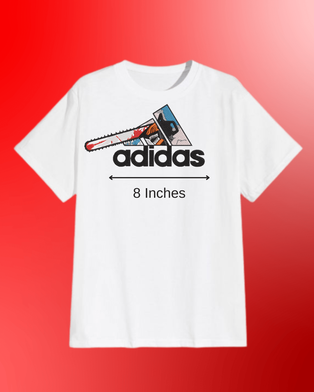 Chainsaw Man Anime Embroidered T-Shirt - Embroidery Hut