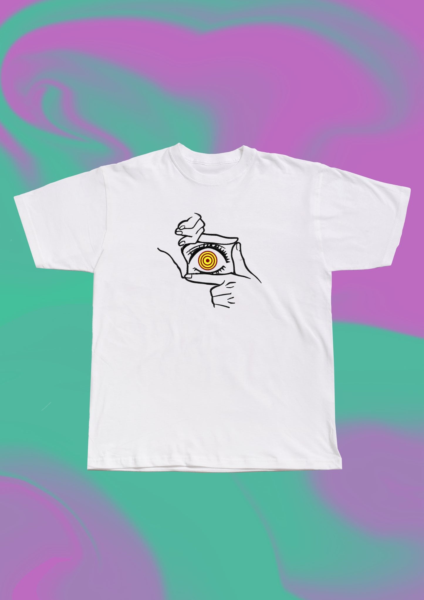 Chainsaw Man Makima's Eye Embroidered T-Shirt - Embroidery Hut