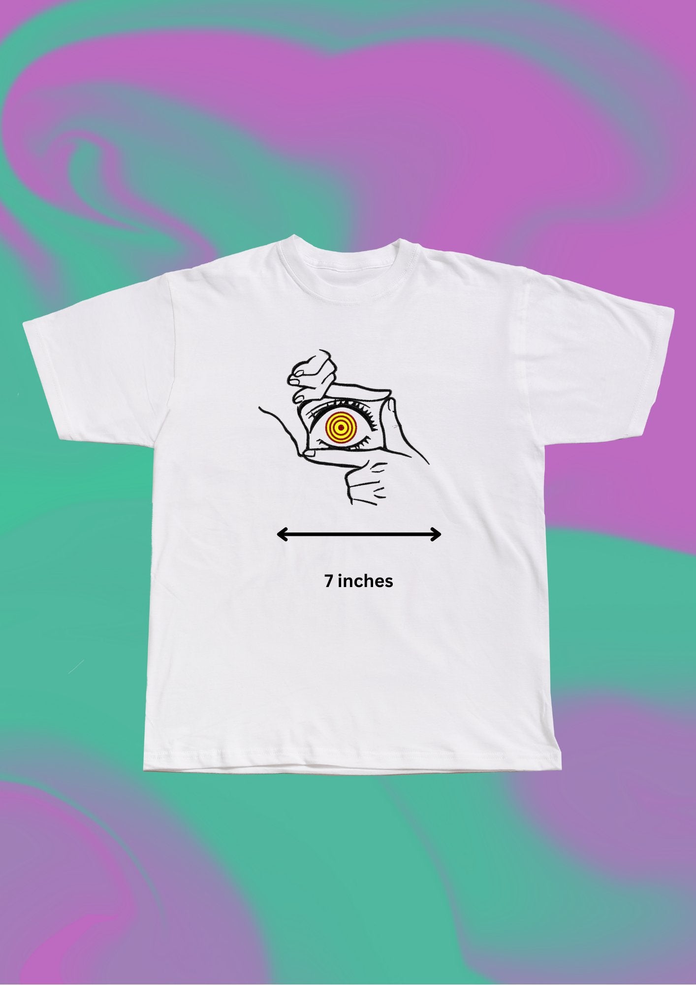 Chainsaw Man Makima's Eye Embroidered T-Shirt - Embroidery Hut