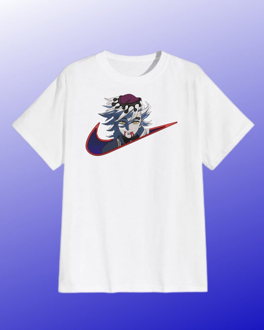 Demon Slayer Doma Embroidered T-Shirt - Embroidery Hut