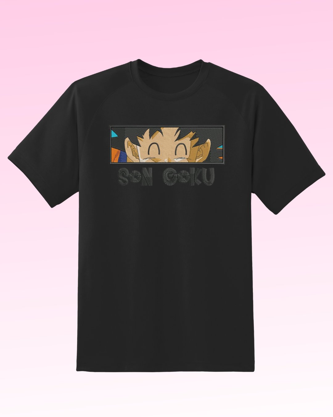 Dragon Ball Son Goku Embroidered T-Shirt - Embroidery Hut