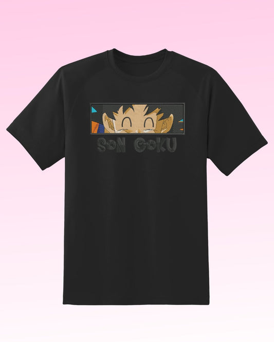 Dragon Ball Son Goku Embroidered T-Shirt - Embroidery Hut