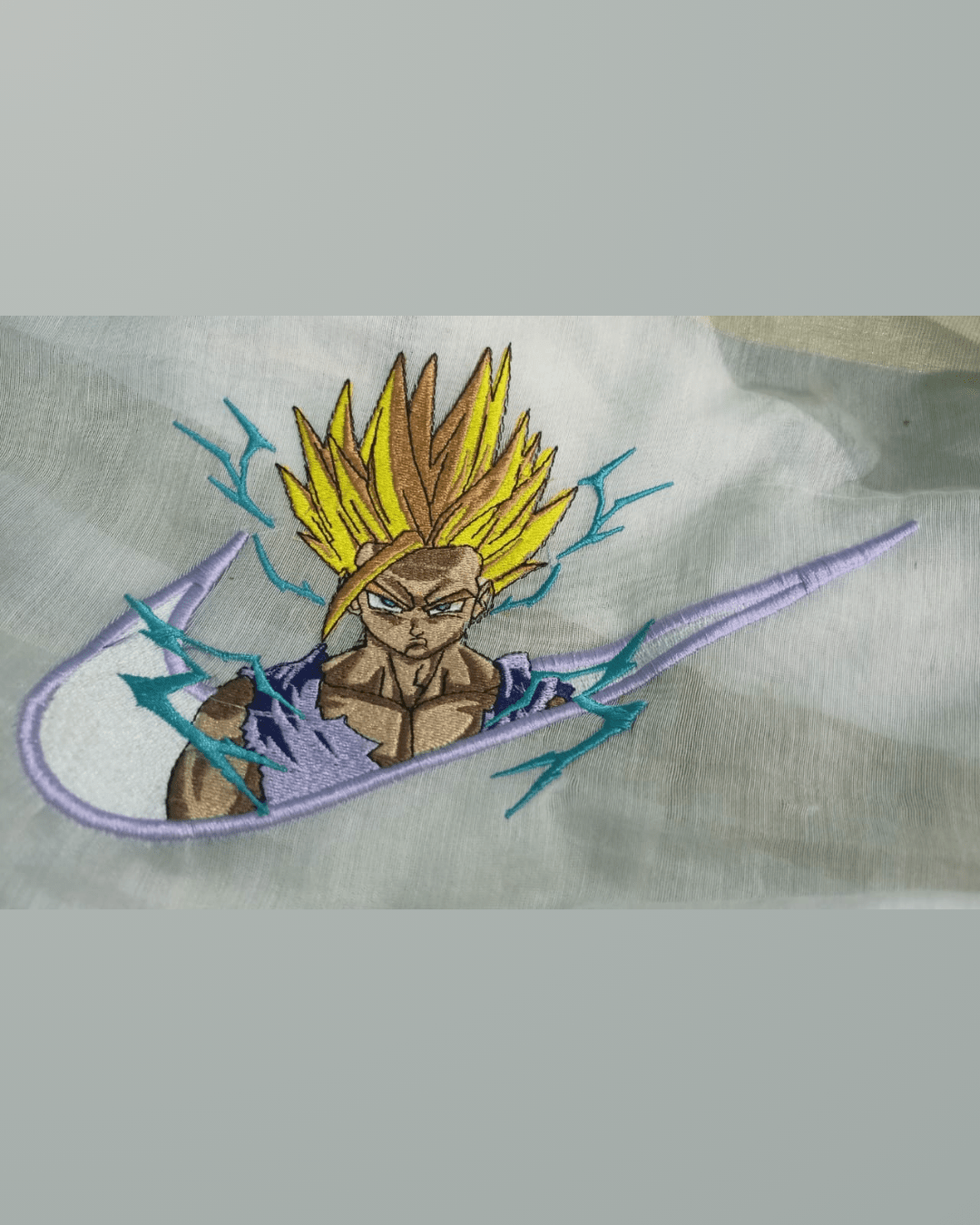 Dragon Ball Z Gohan Super Saiyan Embroidered T-Shirt - Embroidery Hut