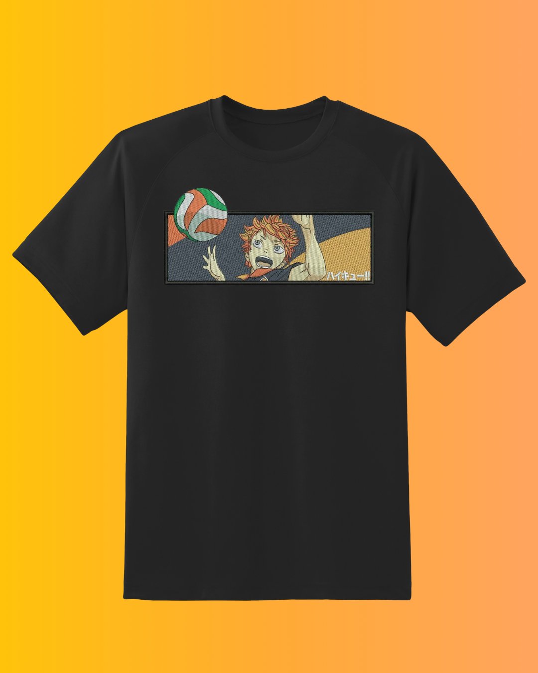 Haikyuu!! Hinata Embroidered T-Shirt - Embroidery Hut