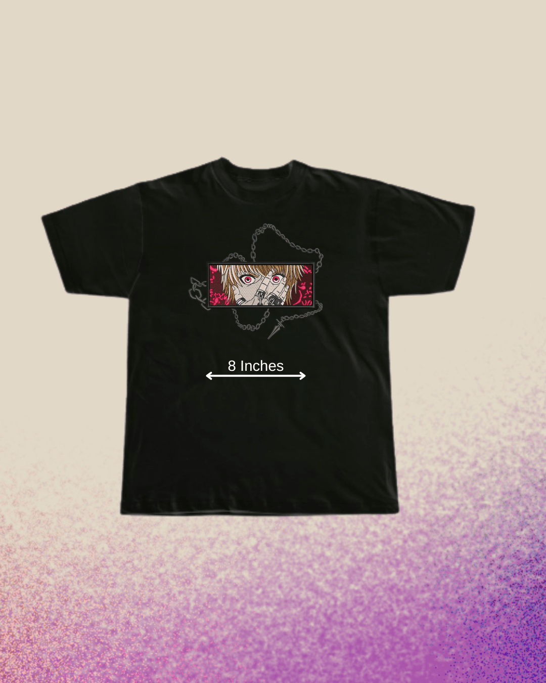 Hunter x Hunter Kurapika Anime Embroidered Tshirt - Embroidery Hut