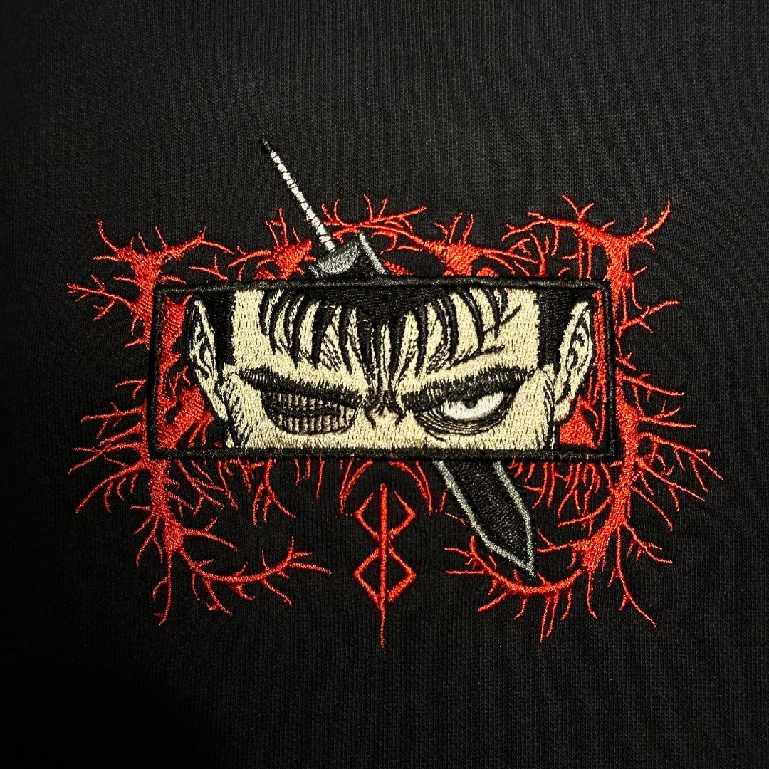 Berserk Anime Embroidered T-Shirt