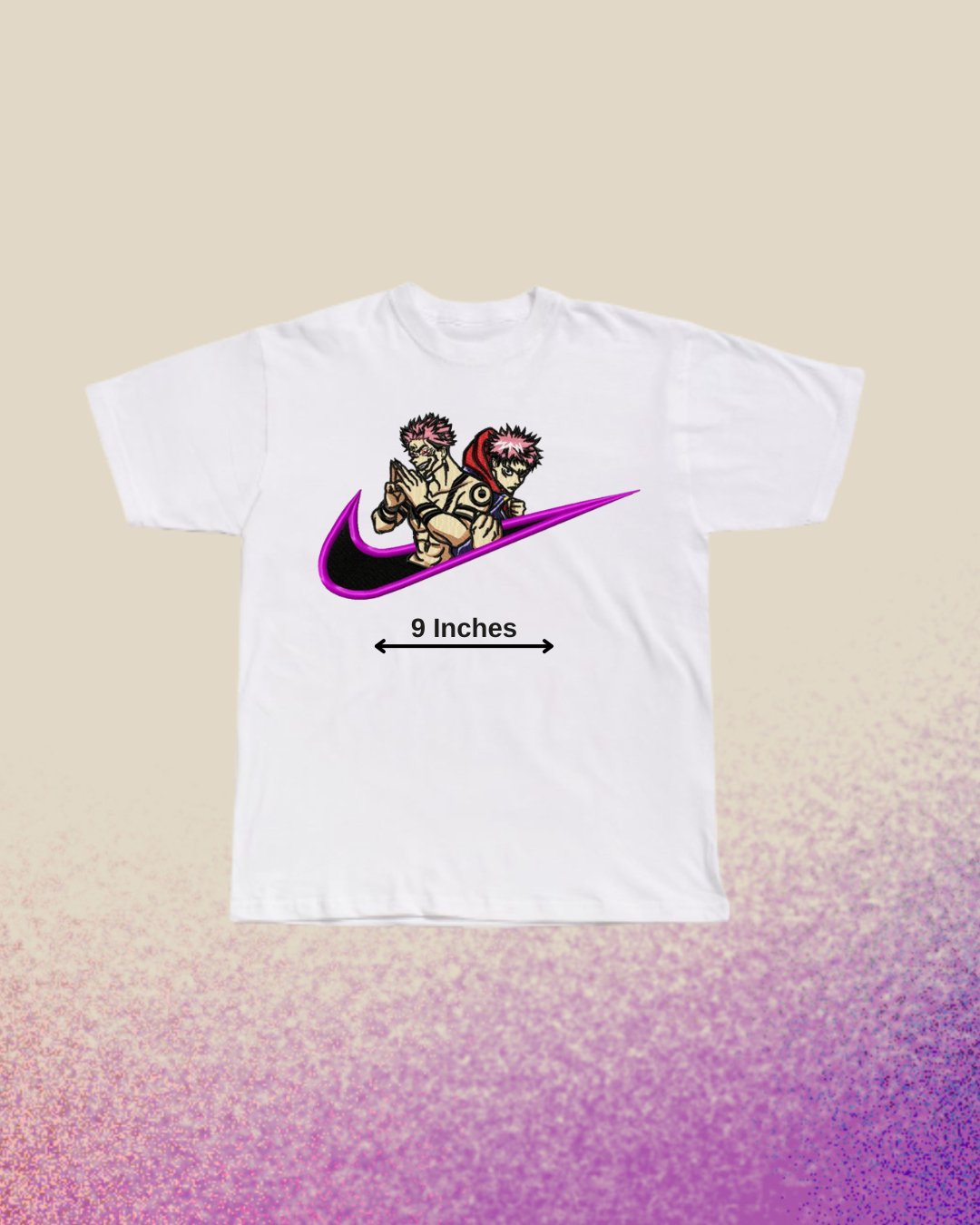 Jujutsu Kaisen Sukuna X Itadori Embroidered T-Shirt - Embroidery Hut