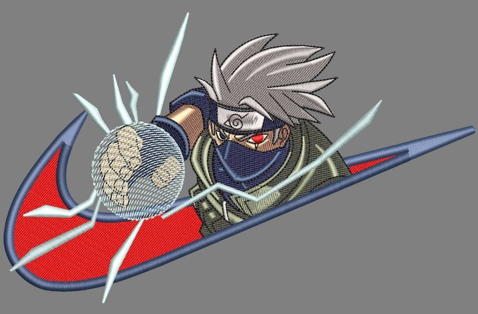 Kakashi Embroidered T-Shirt - Embroidery Hut