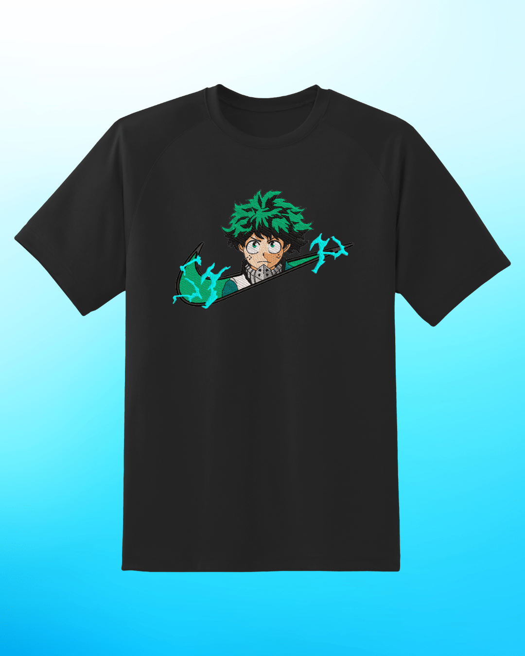 My Hero Academia Midoriya Embroidered T-Shirt - Embroidery Hut