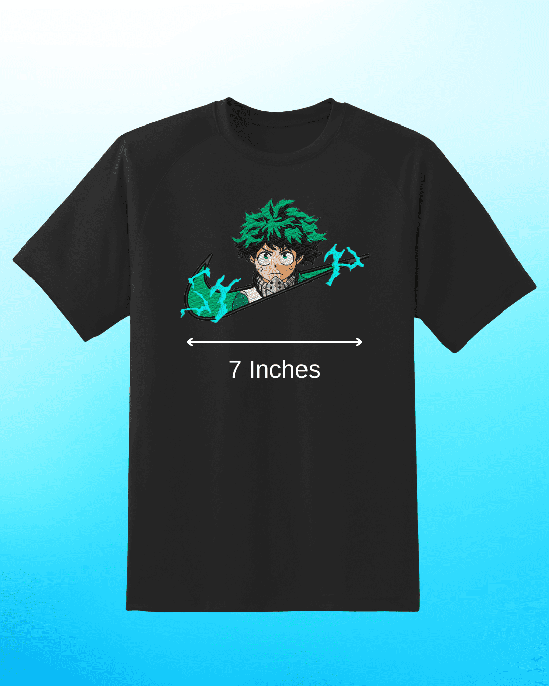 My Hero Academia Midoriya Embroidered T-Shirt - Embroidery Hut