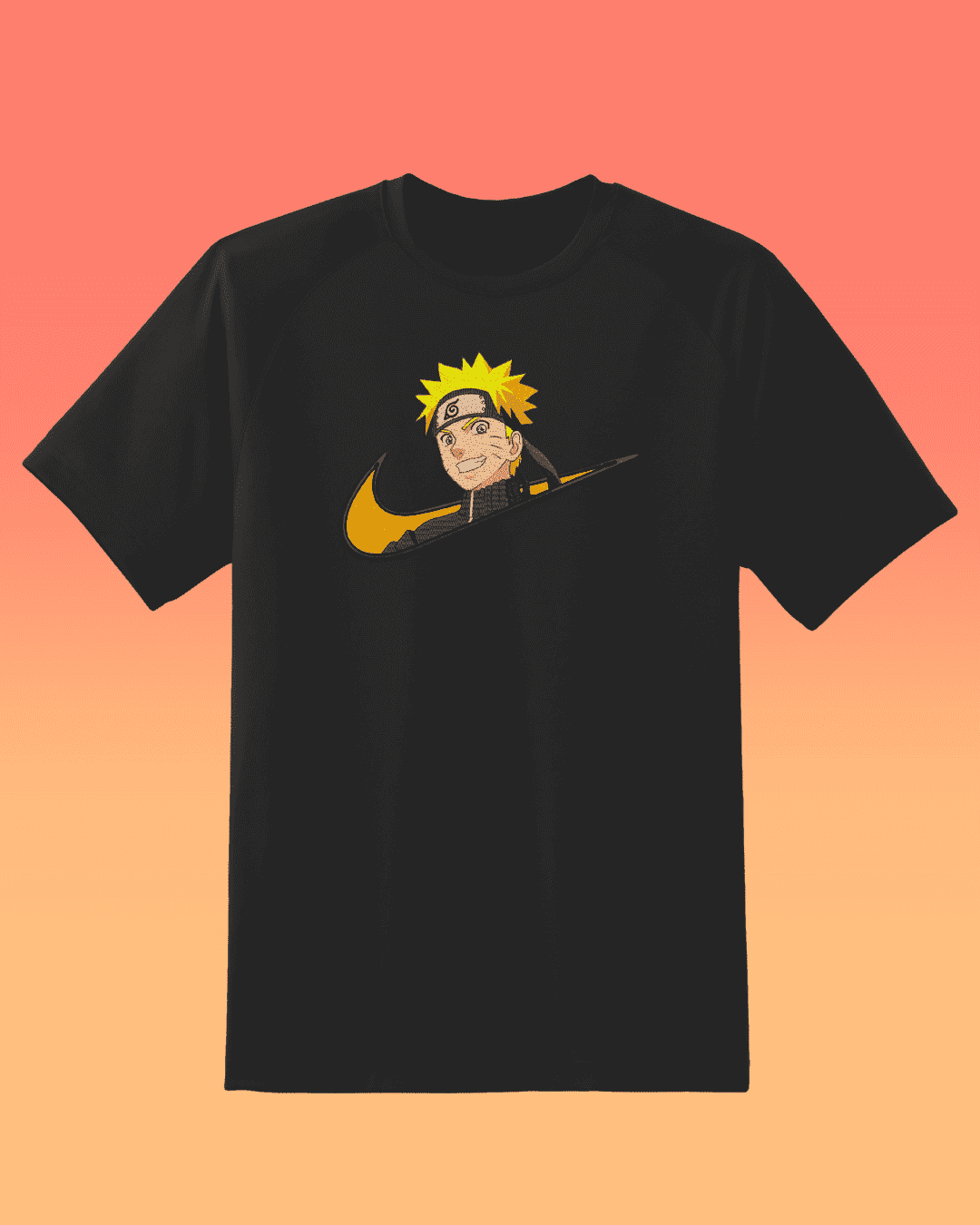 Naruto Embroidered T-Shirt - Embroidery Hut