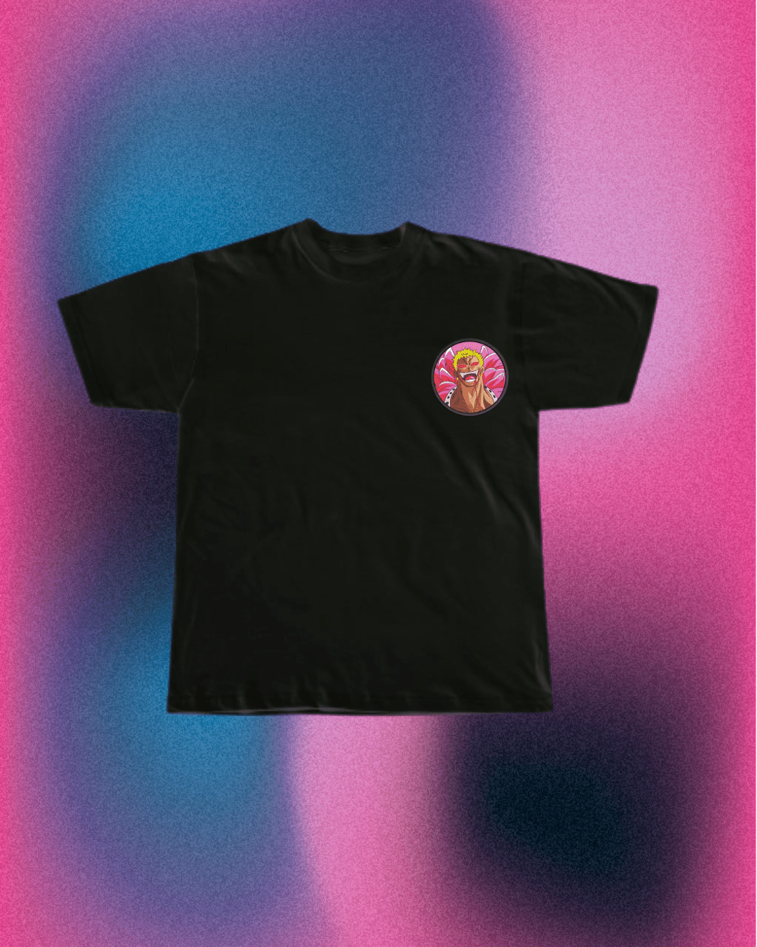One Piece Doflamingo Patch Embroidered T-Shirt - Embroidery Hut