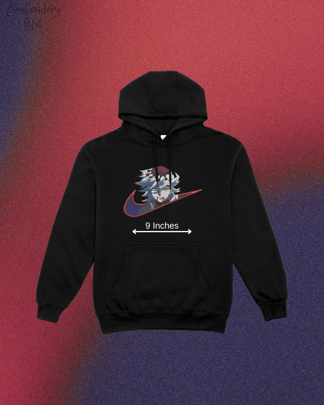 Demon Slayer Douma Embroidered Hoodie