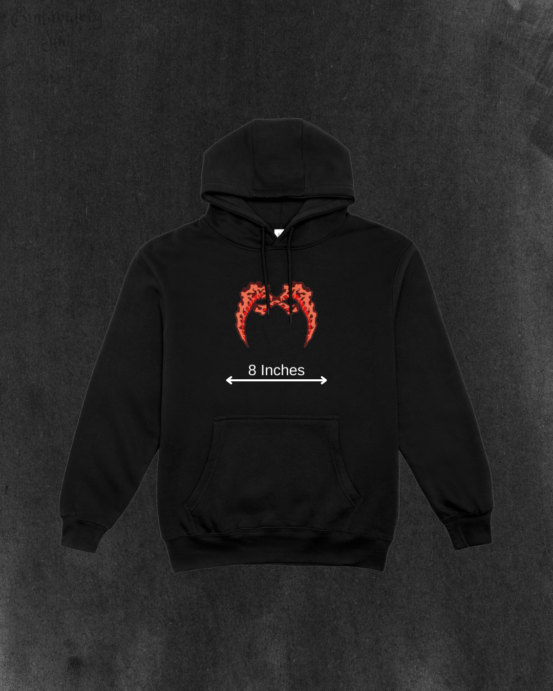 Demon Slayer Gyutaro Sickles Embroidered Hoodie