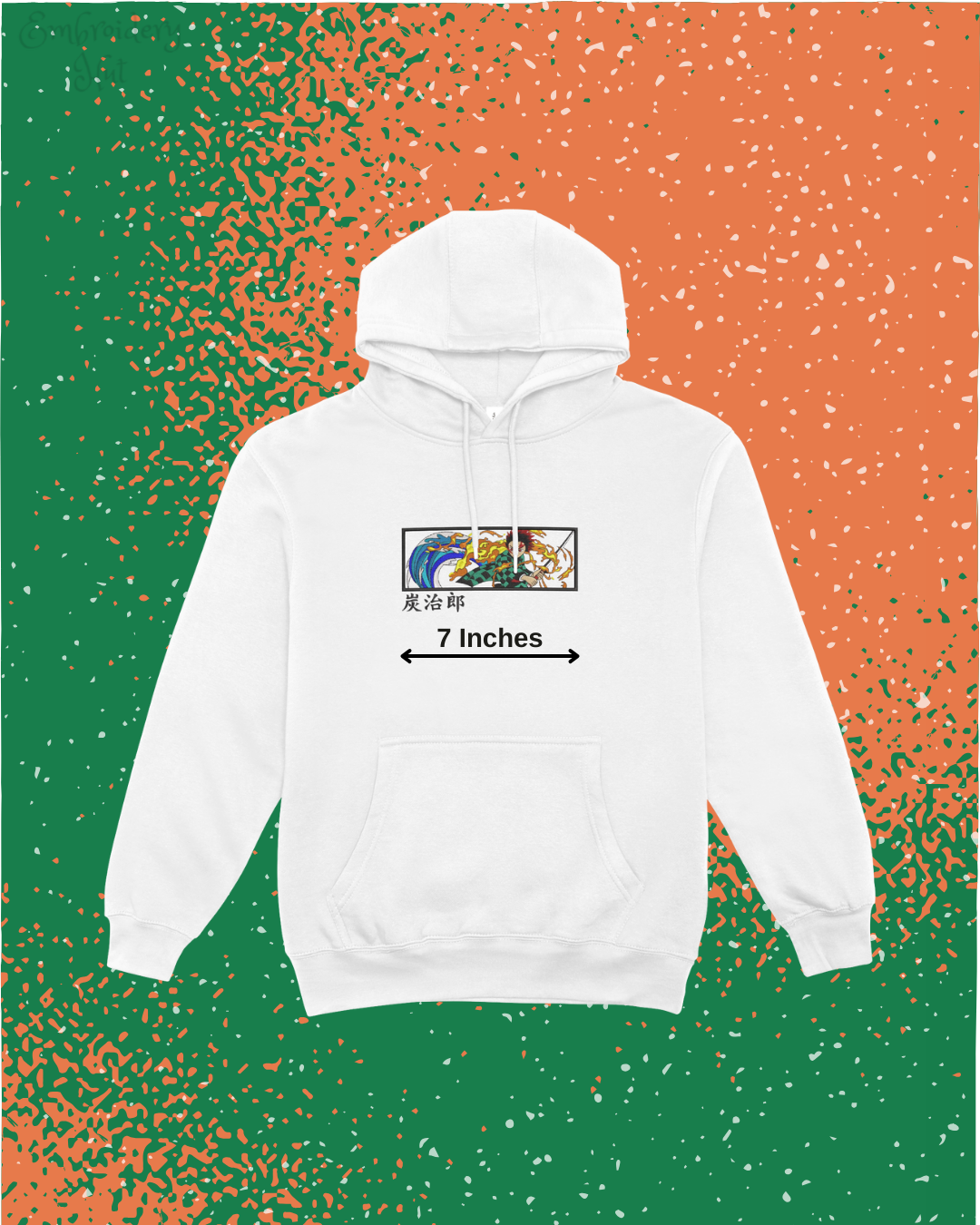 Demon Slayer Tanjiro Embroidered Hoodie
