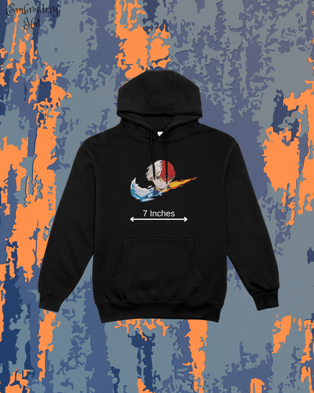 My Hero Academia Shoto Todoroki Embroidered Hoodie