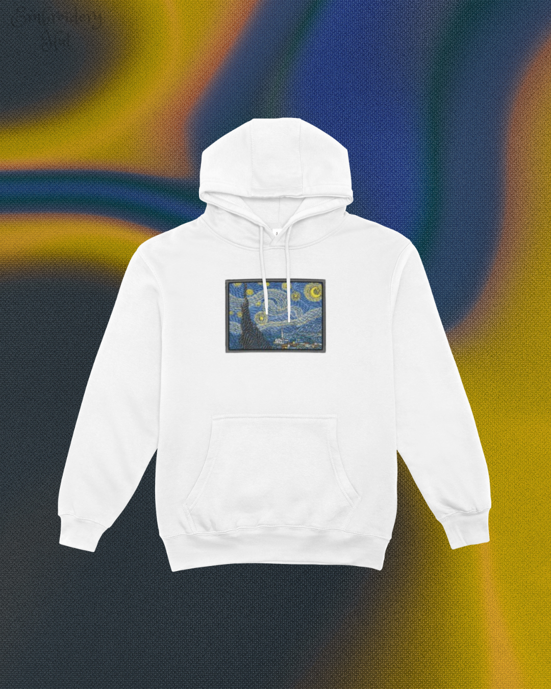 Starry Night Embroidered Hoodie