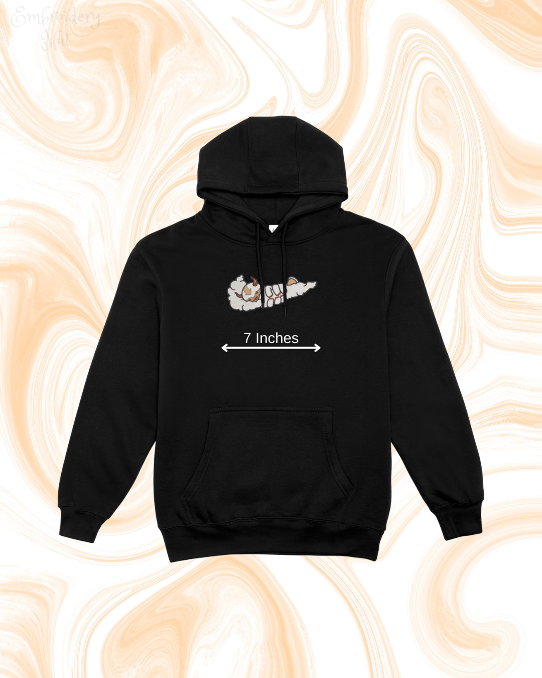 Avatar:The last Airbender Appa Embroidered Hoodie