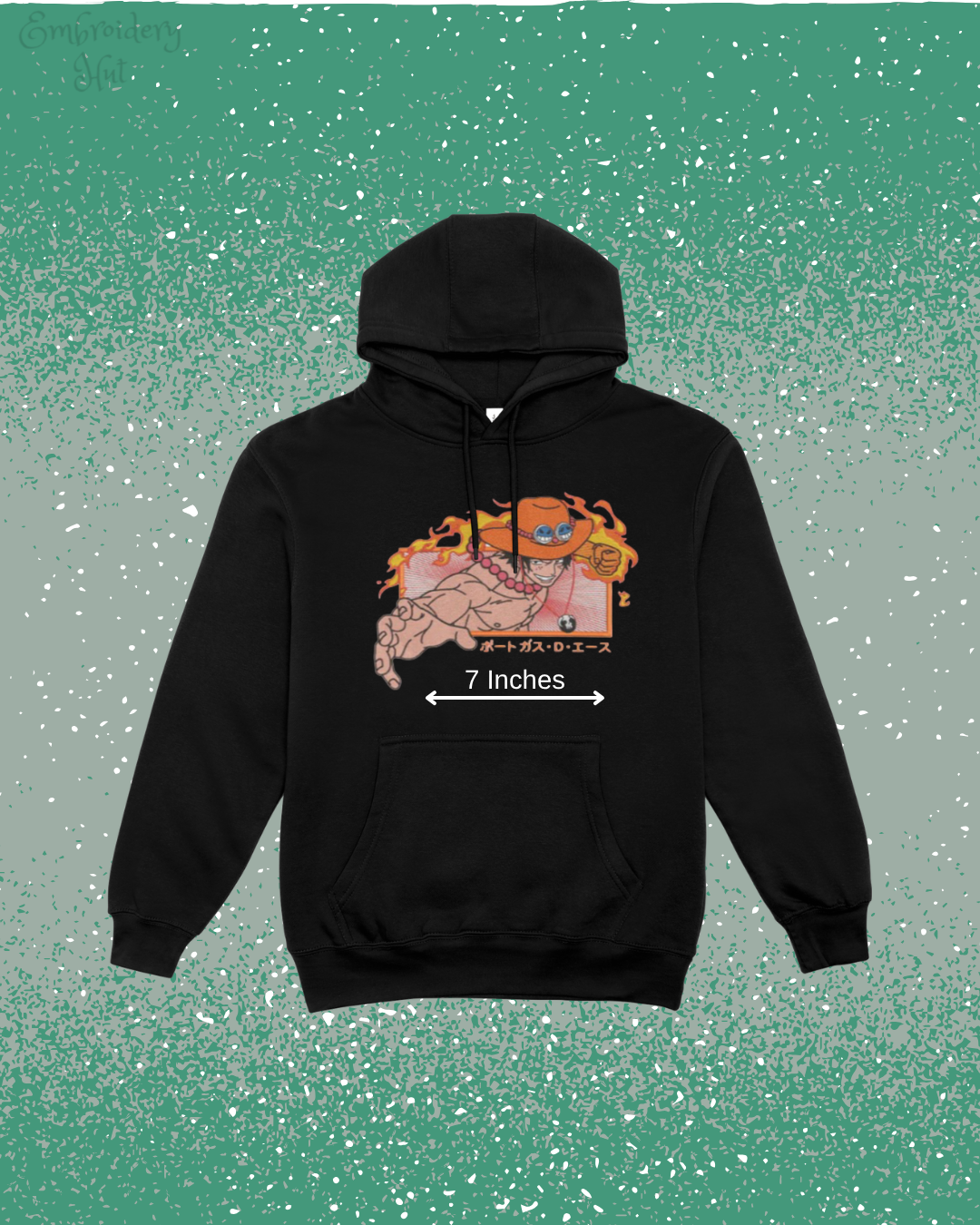 One Piece Ace Embroidered Hoodie