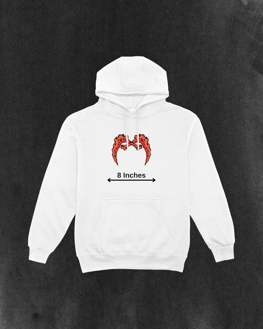 Demon Slayer Gyutaro Sickles Embroidered Hoodie