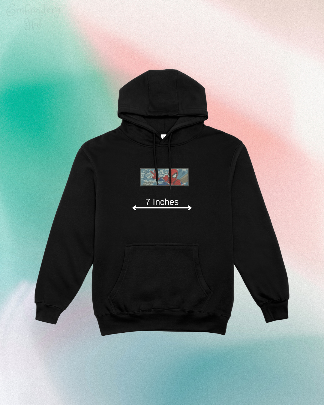 Spiderman Embroidered Hoodie