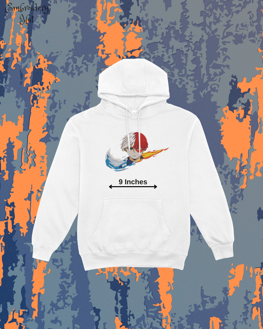 My Hero Academia Shoto Todoroki Embroidered Hoodie