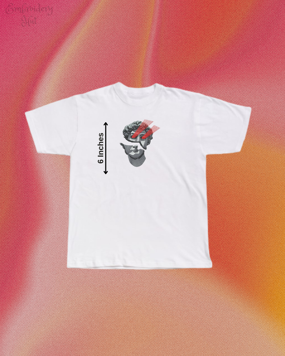 David Laser Eyes Embroidered T-Shirt