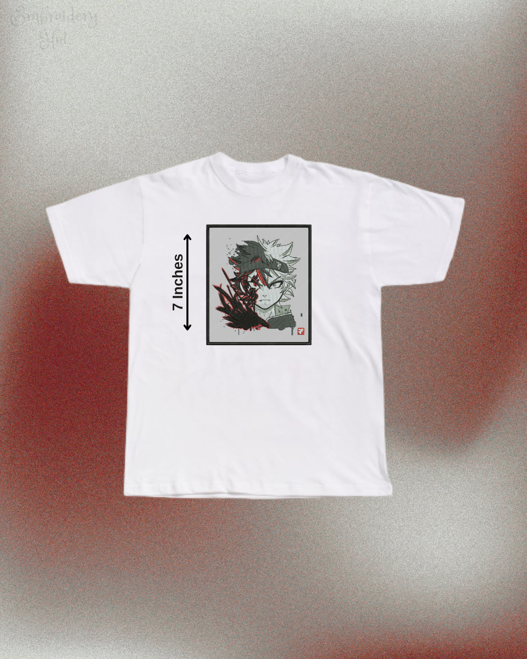 Black Clover Asta Embroidered T-Shirt