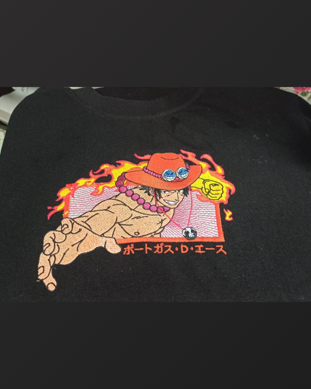 One Piece Ace Embroidered T-shirt