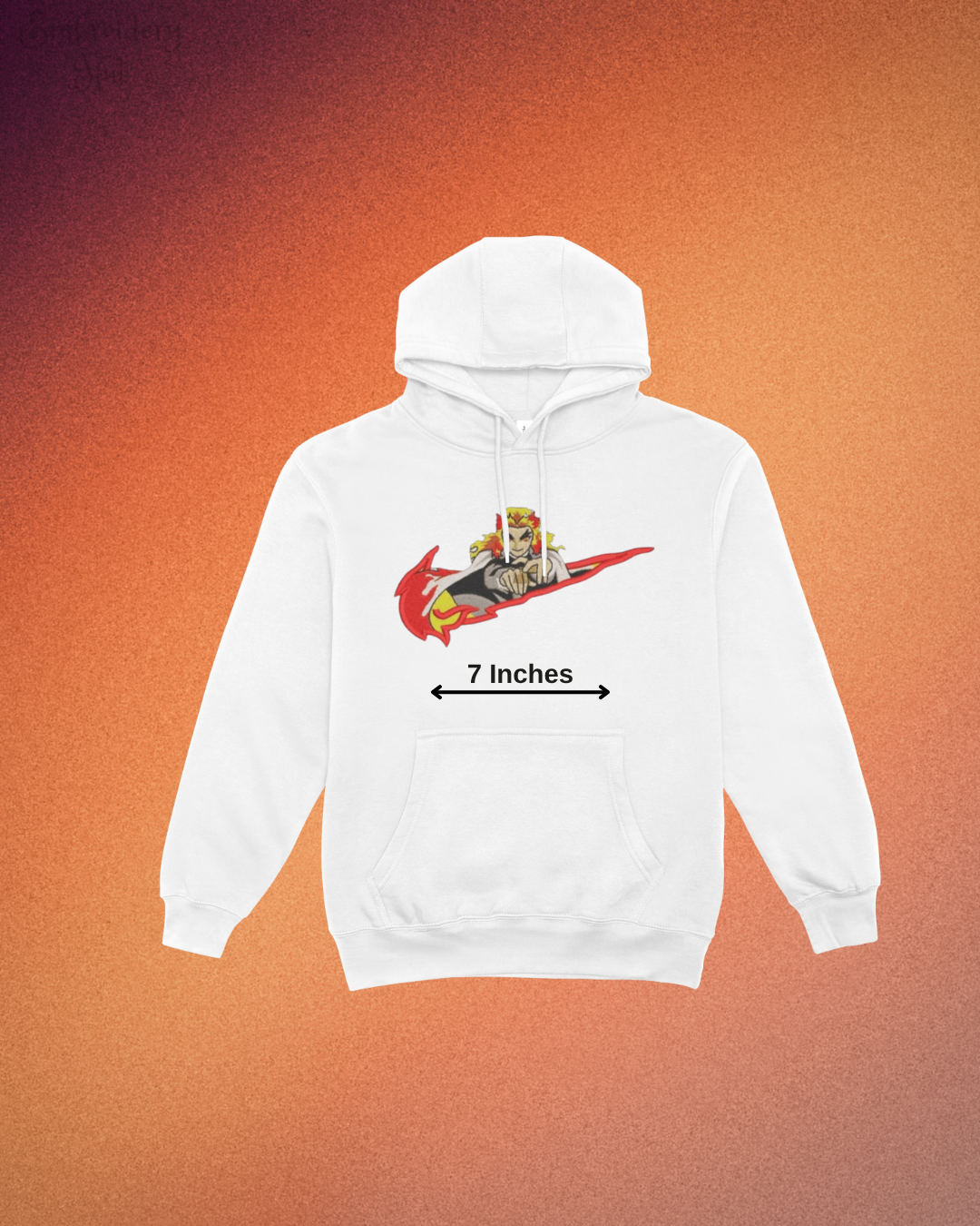 Demon Slayer Rengoku Embroidered Hoodie