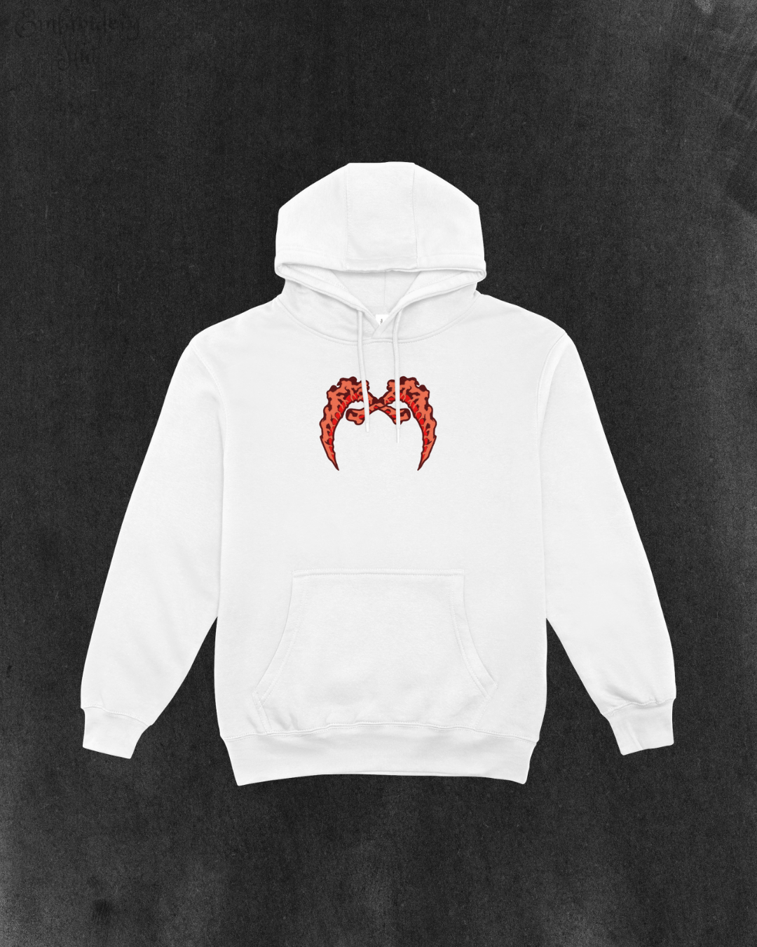 Demon Slayer Gyutaro Sickles Embroidered Hoodie