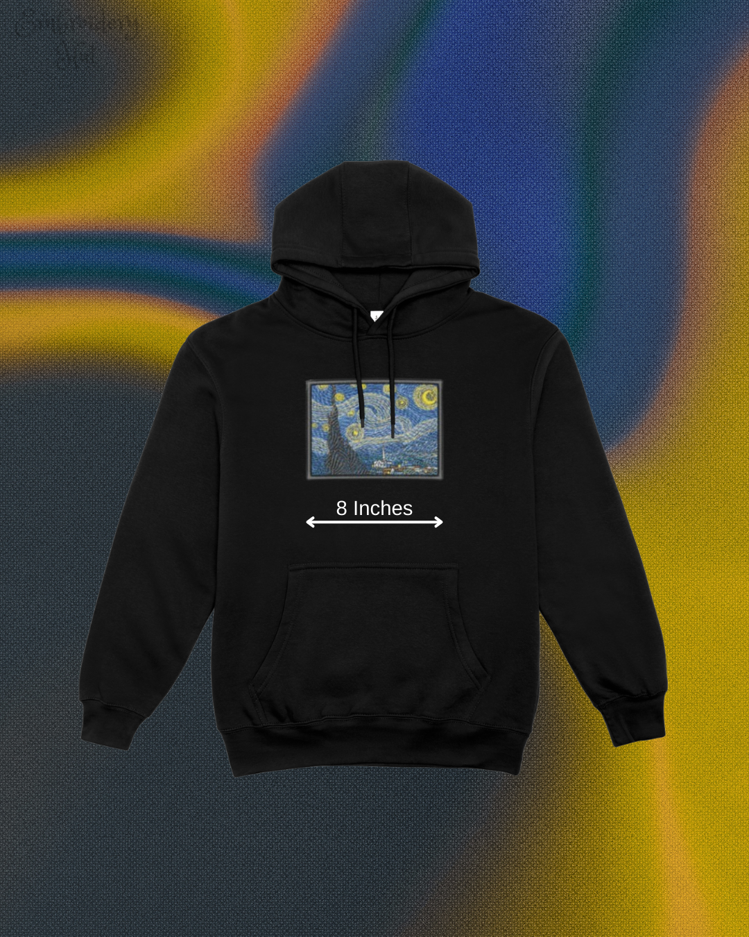 Starry Night Embroidered Hoodie