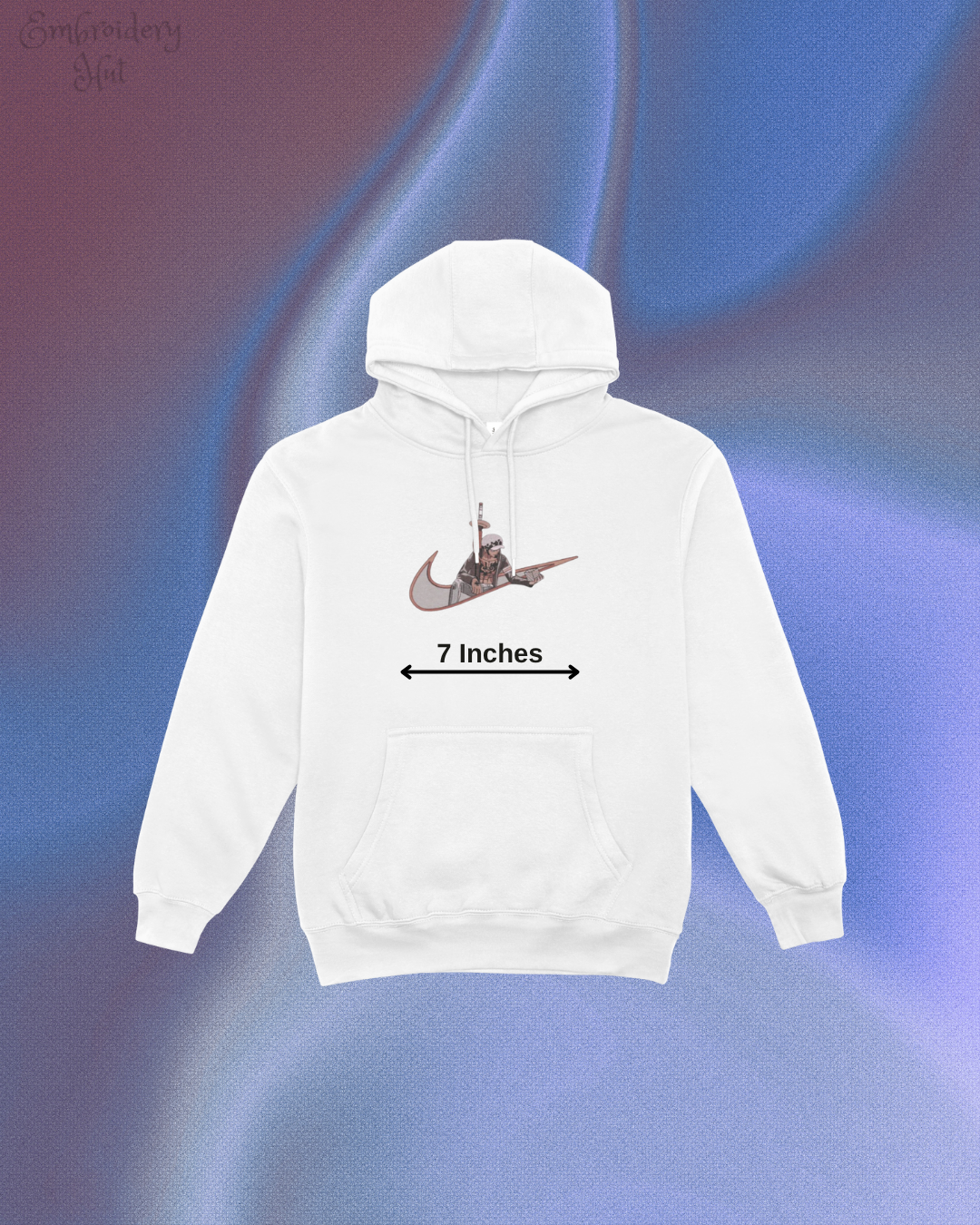 One Piece Law Embroidered Hoodie