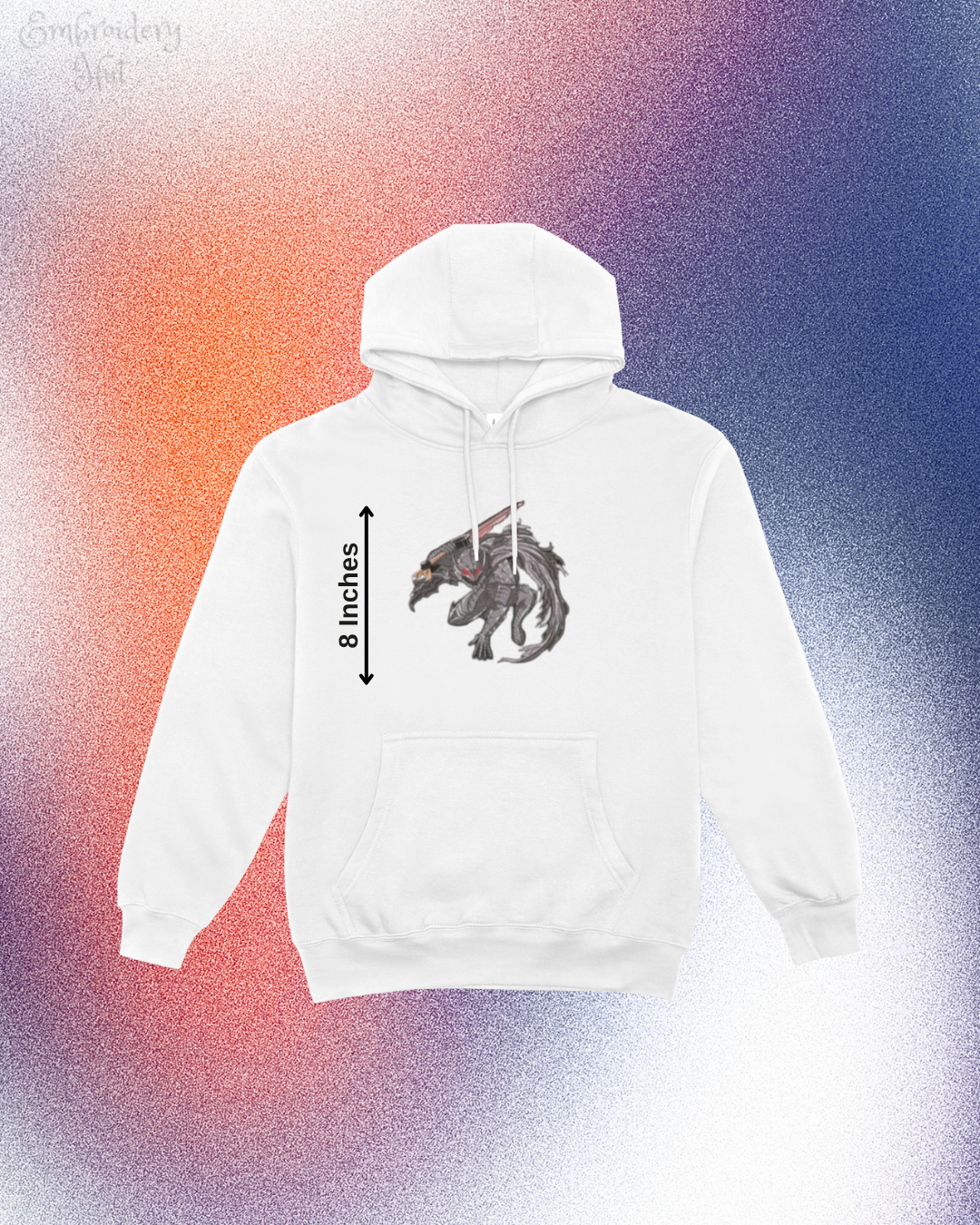 Berserk Demon Embroidered Hoodie