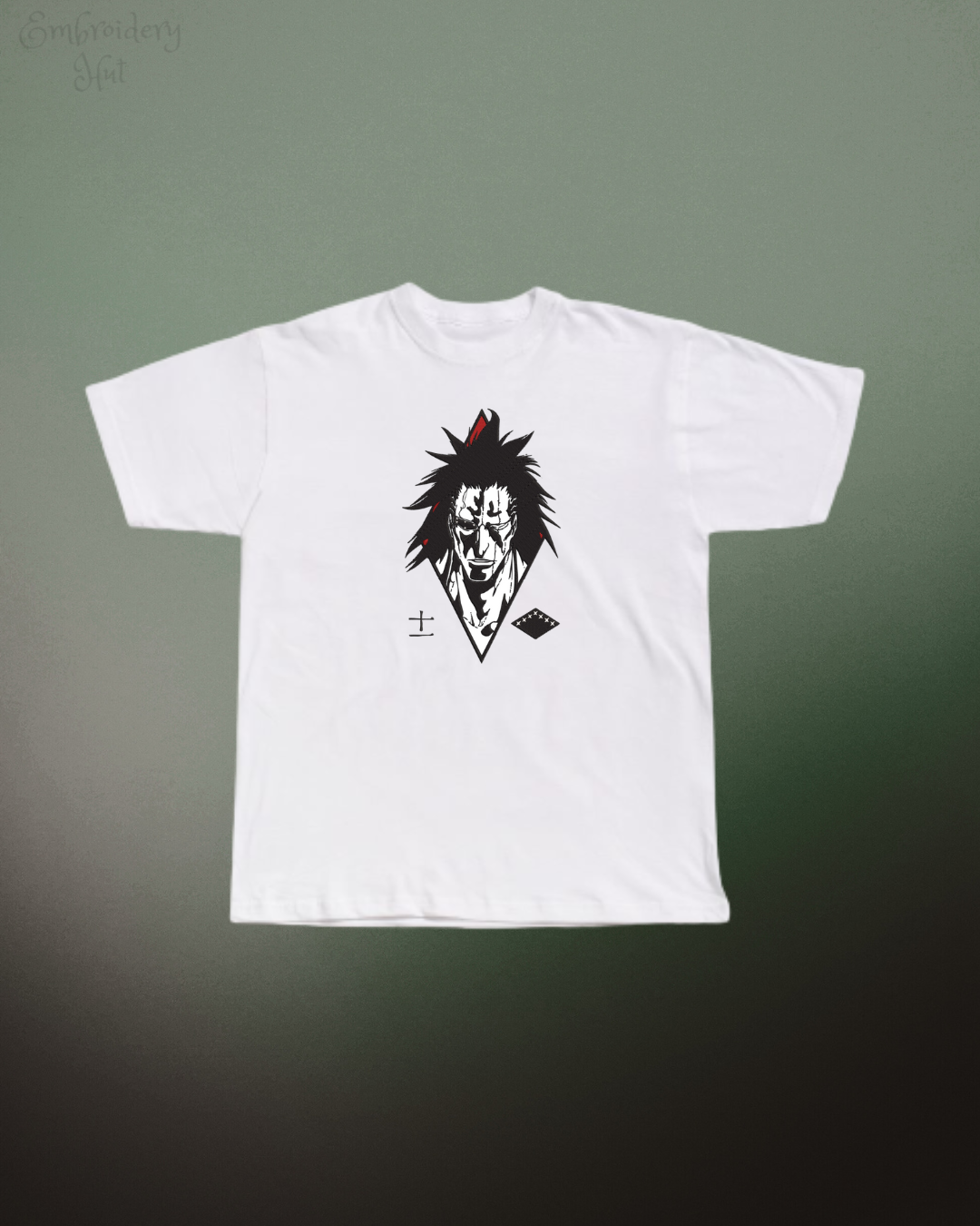 Bleach Zaraki Embroidered Tshirt