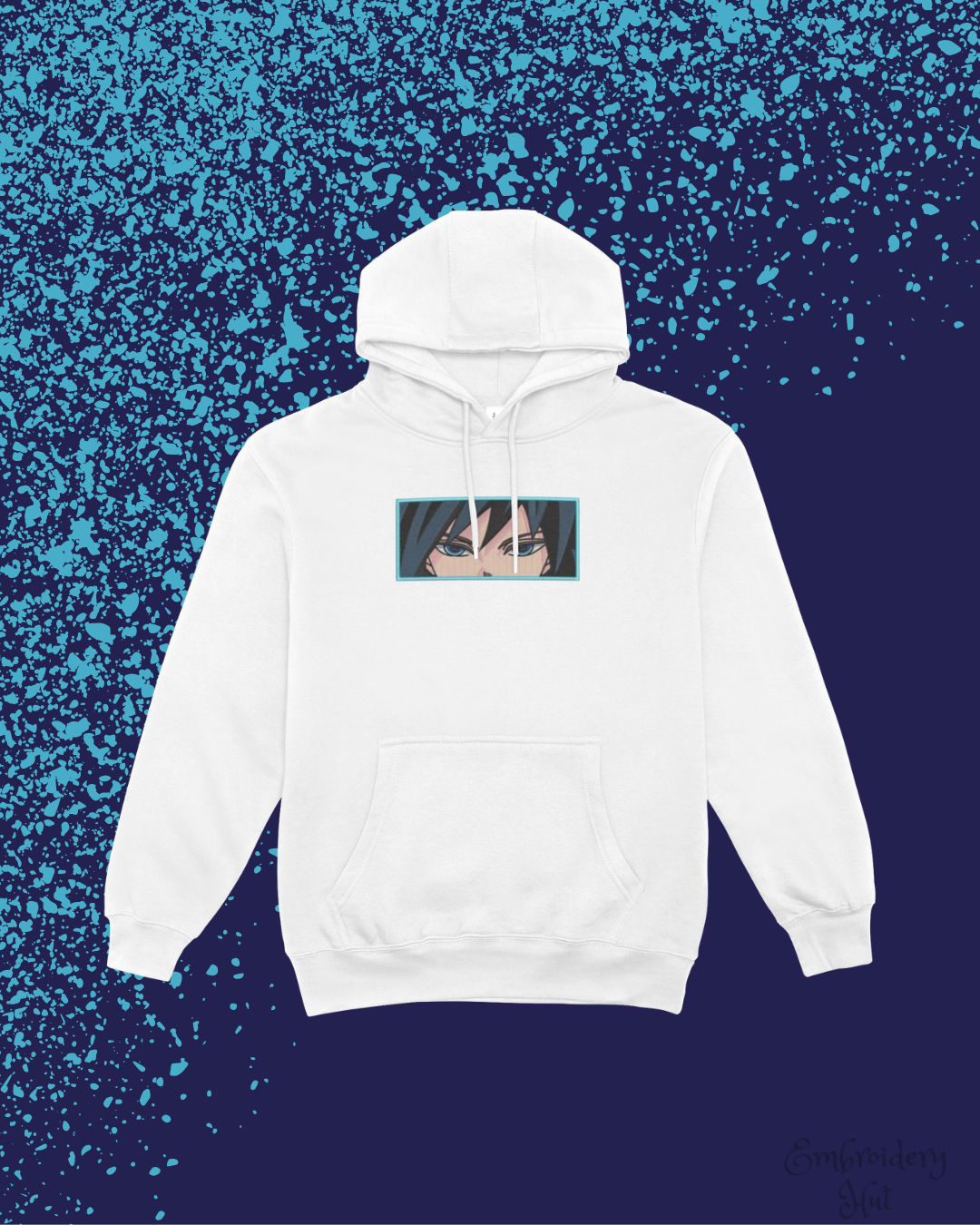 Demon Slayer Giyu Eyes Embroidered Hoodie