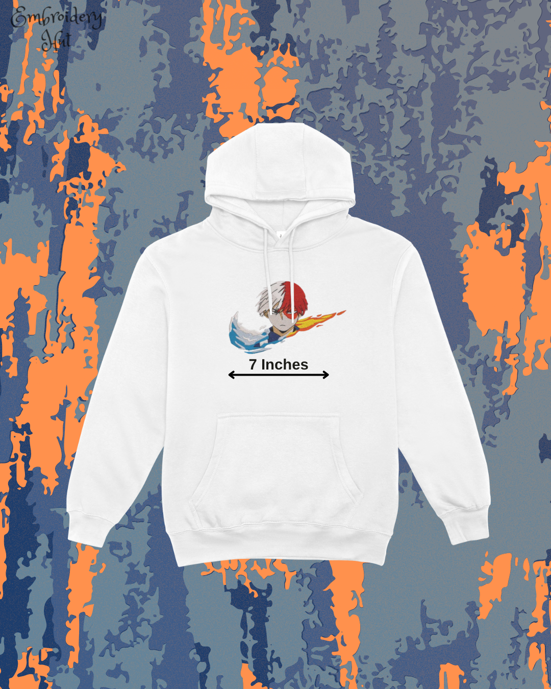 My Hero Academia Shoto Todoroki Embroidered Hoodie