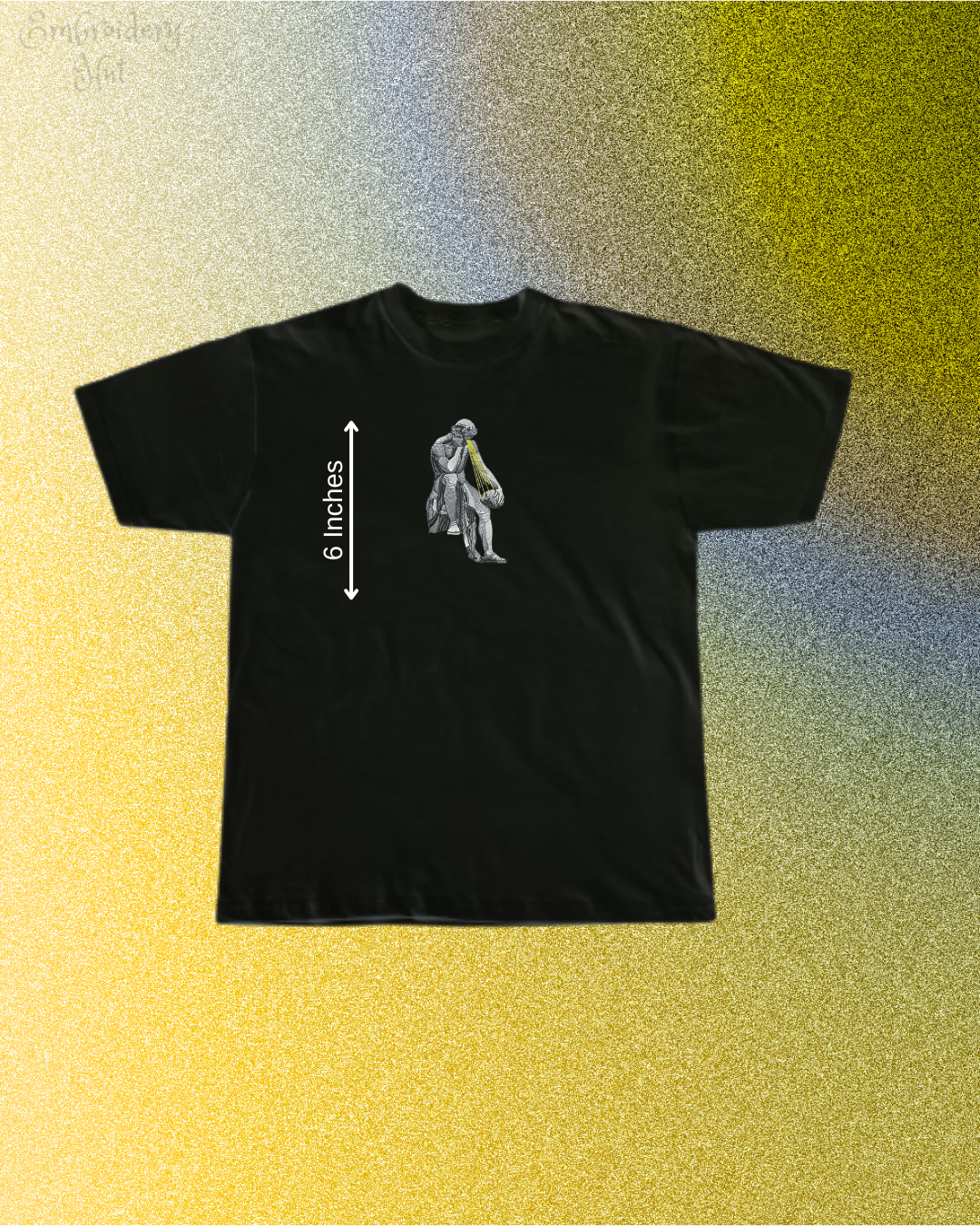 Democritus Embroidered T-Shirt