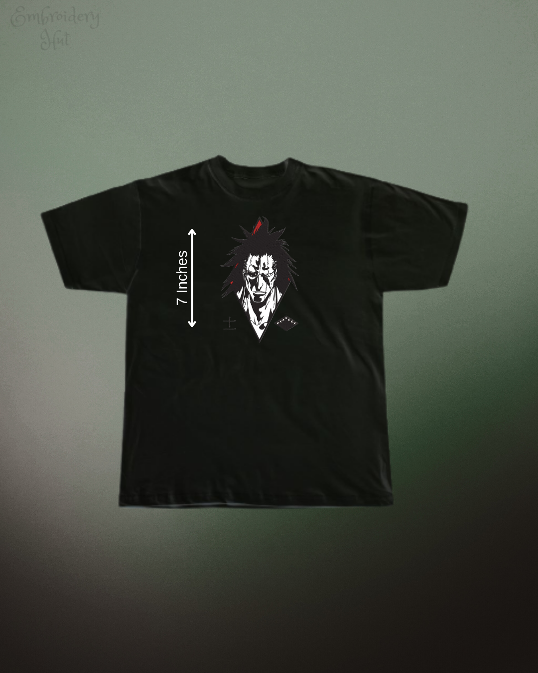 Bleach Zaraki Embroidered Tshirt