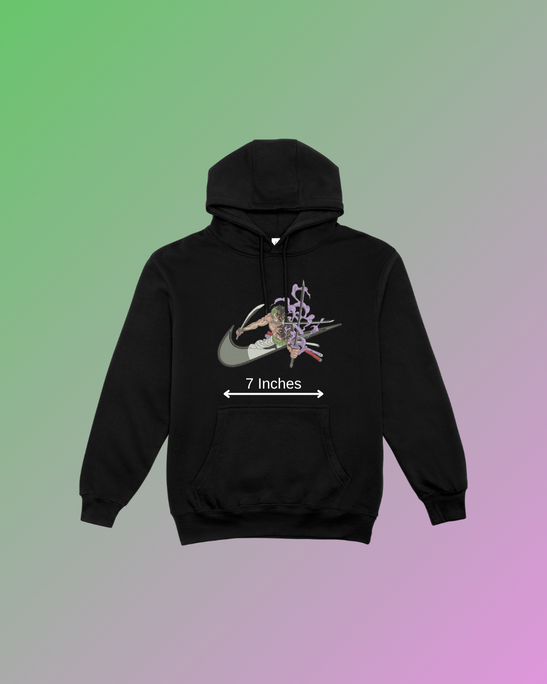 One Piece Zoro Embroidered Hoodie