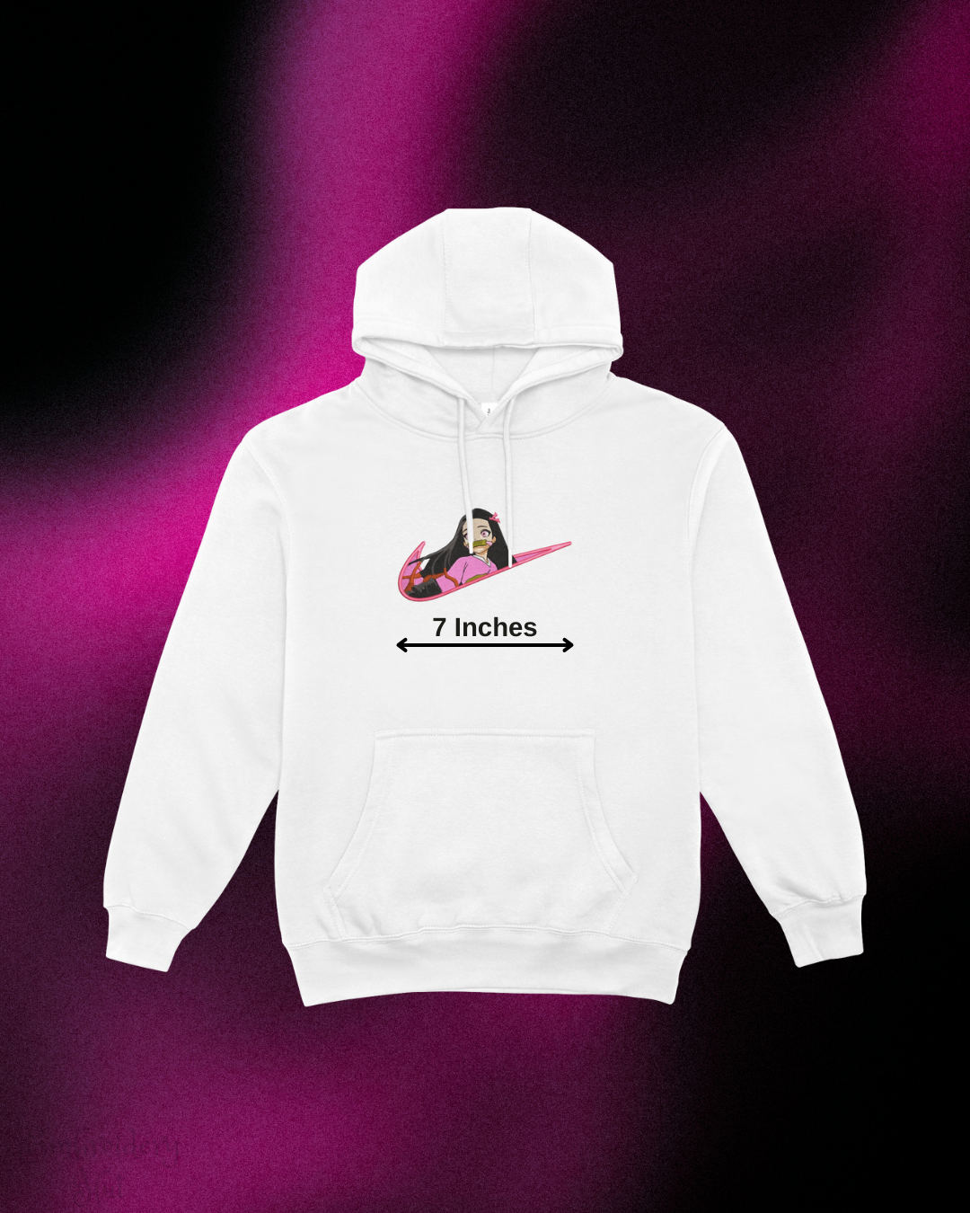 Demon Slayer Nezuko Embroidered Hoodie